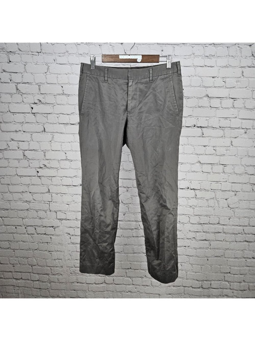 Bonobos Grey Thursday Slim Fit 100% Cotton Flat Front Straight Chino Pants 30x29